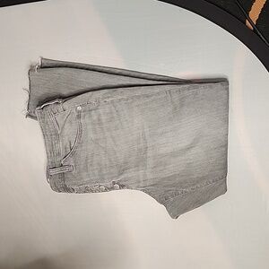 Universal Thread Hi Rise Skinny Jeans Grey Raw Hem Western Grunge